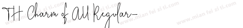 TH Charm of AU Regular字体转换